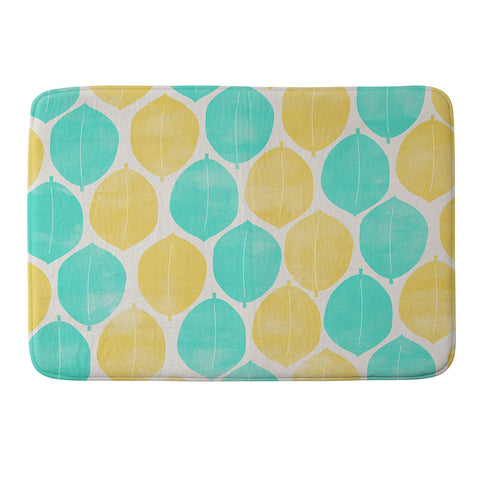 Allyson Johnson Summer Leaves Memory Foam Bath Mat