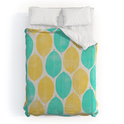 Allyson Johnson Summer Leaves Duvet Cover
