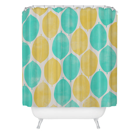 Allyson Johnson Summer Leaves Shower Curtain
