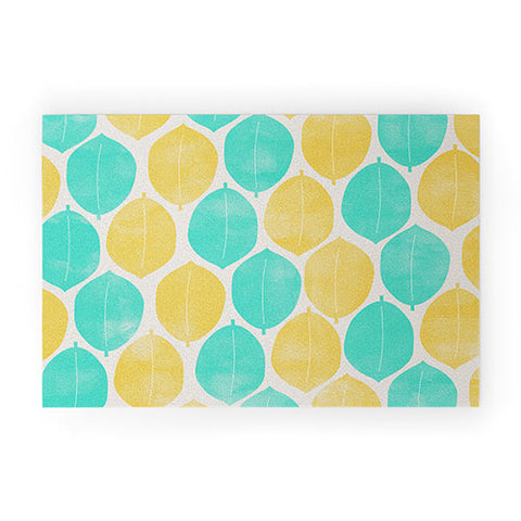 Allyson Johnson Summer Leaves Welcome Mat