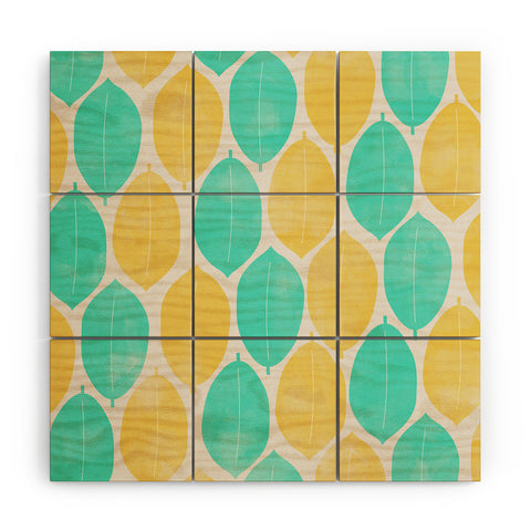 Allyson Johnson Summer Leaves Wood Wall Mural