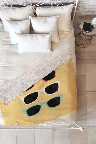 Allyson Johnson Summer Shades Fleece Throw Blanket