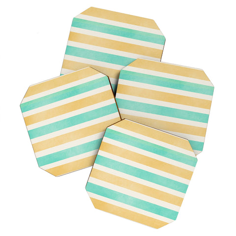 Allyson Johnson Summer Time Stripes Coaster Set