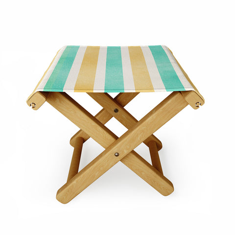 Allyson Johnson Summer Time Stripes Folding Stool