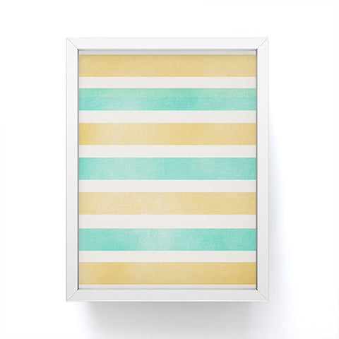 Allyson Johnson Summer Time Stripes Framed Mini Art Print