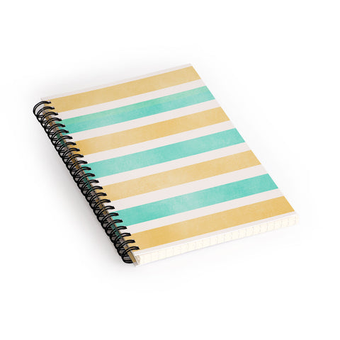 Allyson Johnson Summer Time Stripes Spiral Notebook