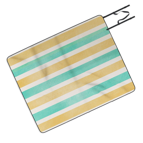 Allyson Johnson Summer Time Stripes Picnic Blanket