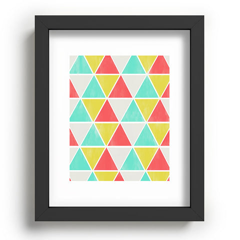 Allyson Johnson Summer Triangles Recessed Framing Rectangle