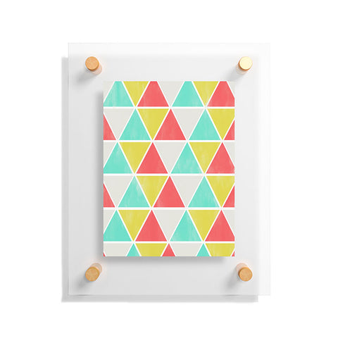 Allyson Johnson Summer Triangles Floating Acrylic Print