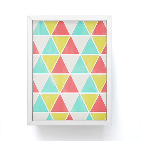 Allyson Johnson Summer Triangles Framed Mini Art Print