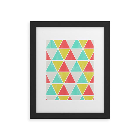 Allyson Johnson Summer Triangles Framed Art Print