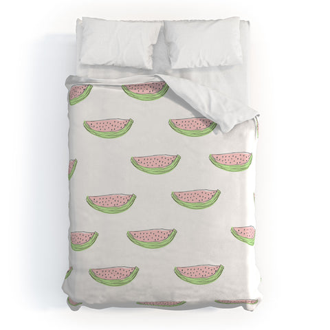 Allyson Johnson Summertime Watermelon Duvet Cover