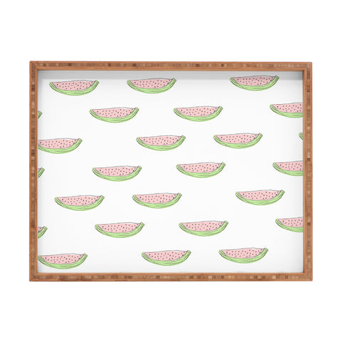 Allyson Johnson Summertime Watermelon Rectangular Tray