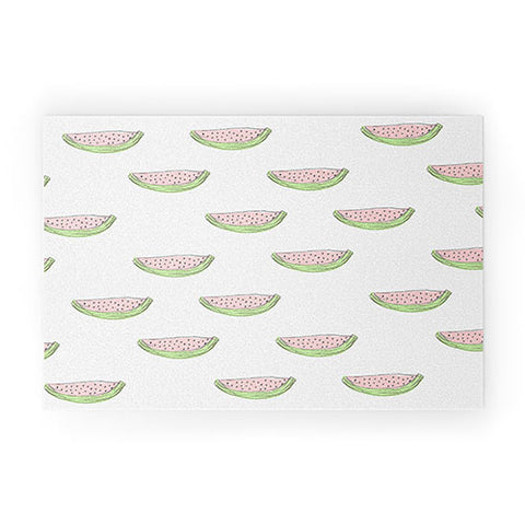 Allyson Johnson Summertime Watermelon Welcome Mat
