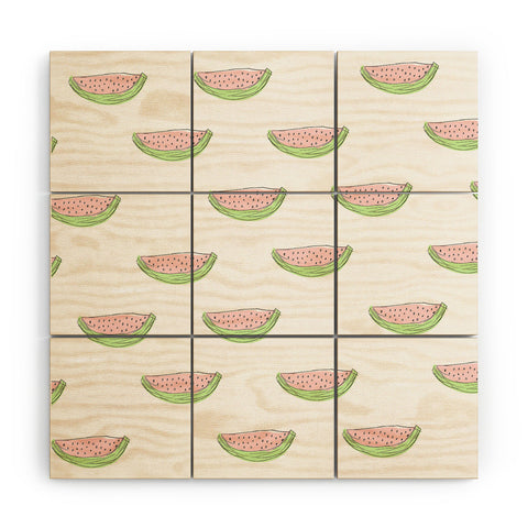 Allyson Johnson Summertime Watermelon Wood Wall Mural