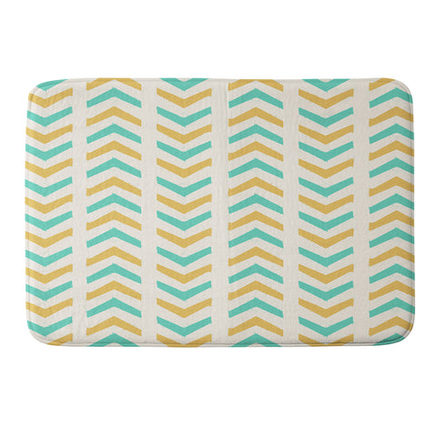 Allyson Johnson Sunshine And Mint Memory Foam Bath Mat