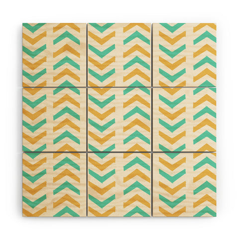 Allyson Johnson Sunshine And Mint Wood Wall Mural