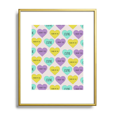 Allyson Johnson Sweet Hearts Metal Framed Art Print