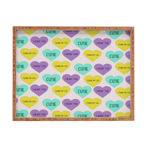 Allyson Johnson Sweet Hearts Rectangular Tray
