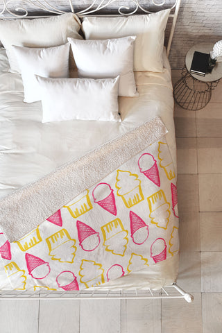Allyson Johnson Sweet Treats Fleece Throw Blanket