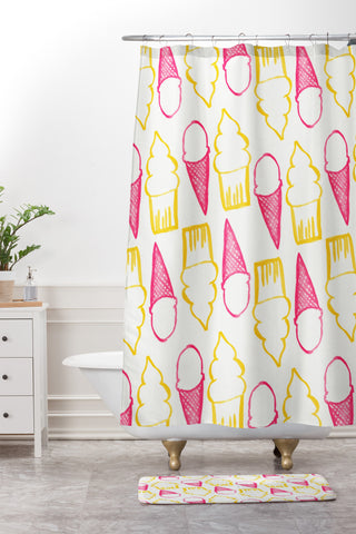 Allyson Johnson Sweet Treats Shower Curtain And Mat