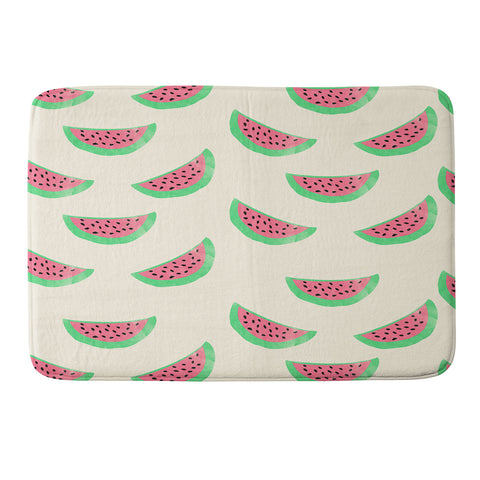 Allyson Johnson Sweet Watermelons Memory Foam Bath Mat