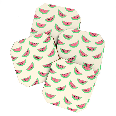 Allyson Johnson Sweet Watermelons Coaster Set