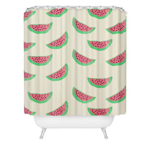 Allyson Johnson Sweet Watermelons Shower Curtain
