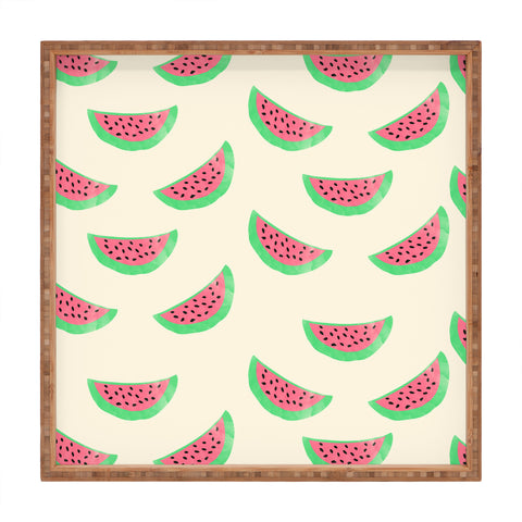 Allyson Johnson Sweet Watermelons Square Tray