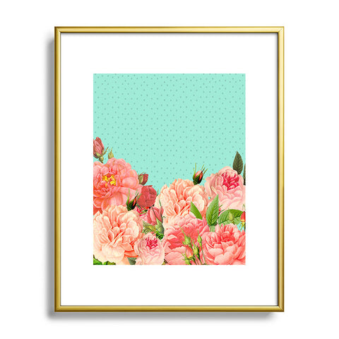 Allyson Johnson Sweetest Floral Metal Framed Art Print