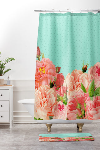 Allyson Johnson Sweetest Floral Shower Curtain And Mat