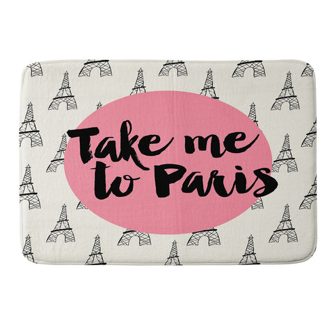 Allyson Johnson Take me to Paris Memory Foam Bath Mat