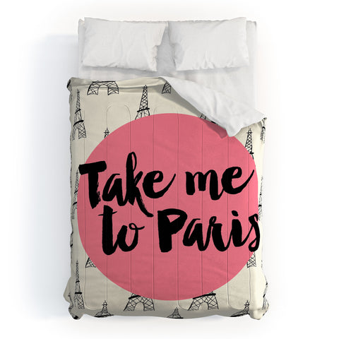 Allyson Johnson Take me to Paris Comforter