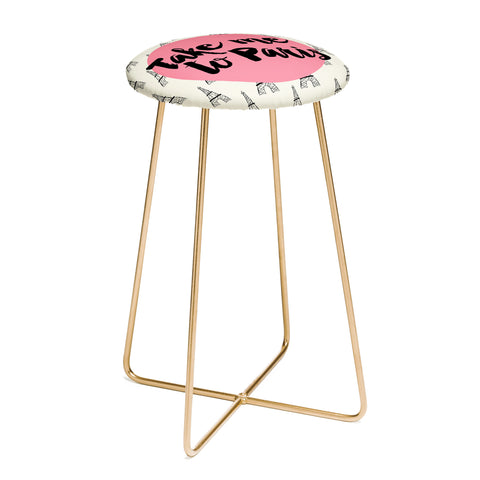 Allyson Johnson Take me to Paris Counter Stool
