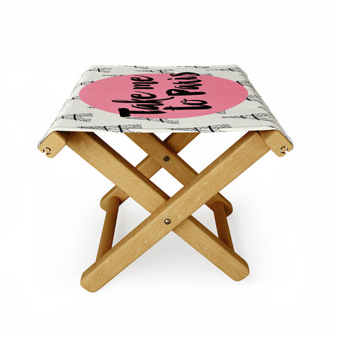 Allyson Johnson Take me to Paris Folding Stool