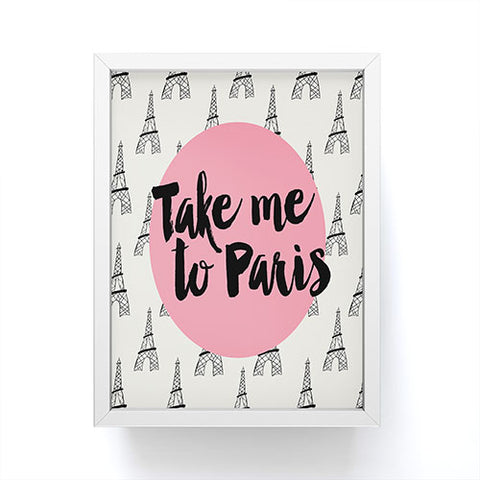 Allyson Johnson Take me to Paris Framed Mini Art Print