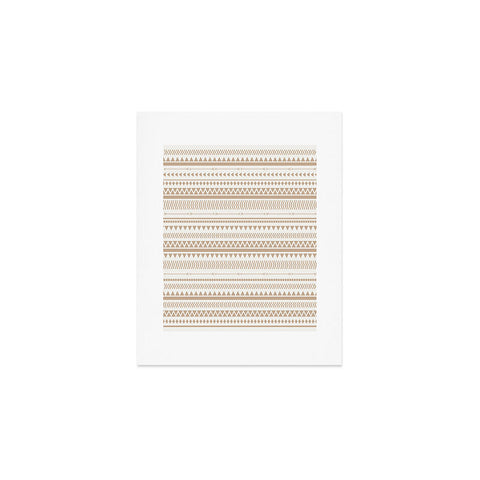 Allyson Johnson Tan Aztec Art Print