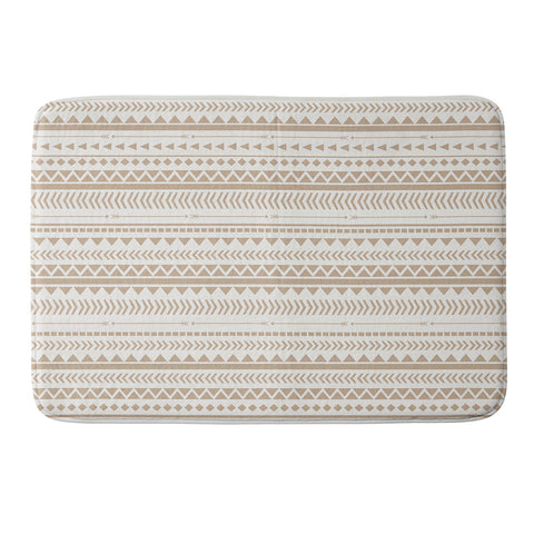 Allyson Johnson Tan Aztec Memory Foam Bath Mat