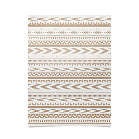 Allyson Johnson Tan Aztec Poster