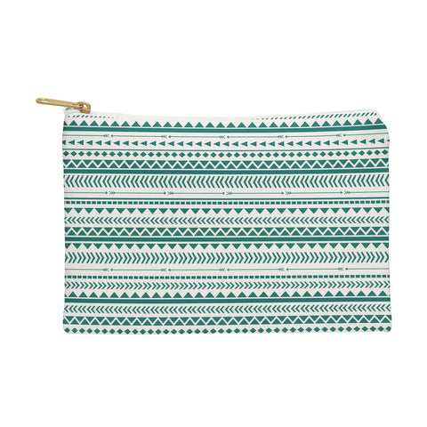 Allyson Johnson Teal Aztec Pouch