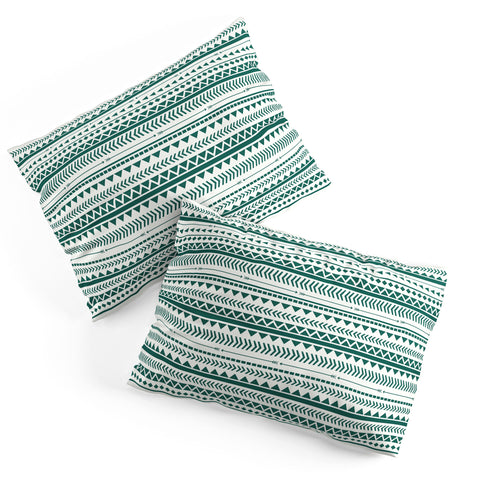Allyson Johnson Teal Aztec Pillow Shams