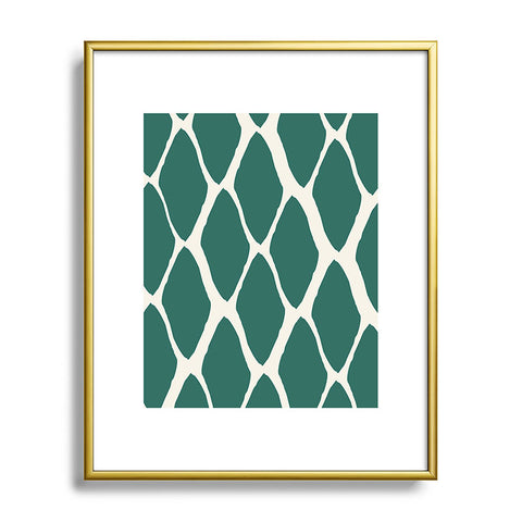 Allyson Johnson Teal Dreams Metal Framed Art Print