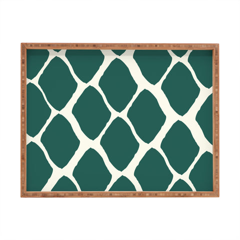 Allyson Johnson Teal Dreams Rectangular Tray