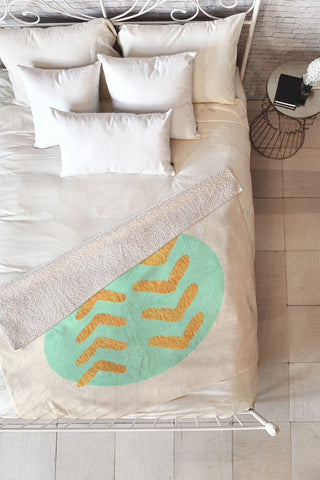 Allyson Johnson This love is forever Fleece Throw Blanket