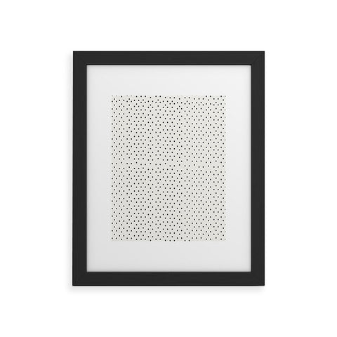 Allyson Johnson Tiny Polka Dots Framed Art Print
