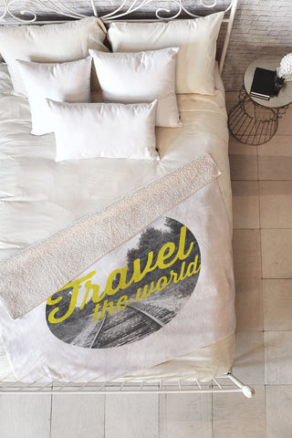 Allyson Johnson Travel The World Fleece Throw Blanket