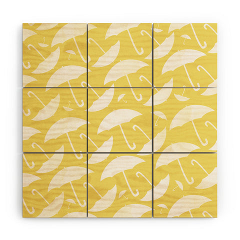 Allyson Johnson Umbrella Wood Wall Mural