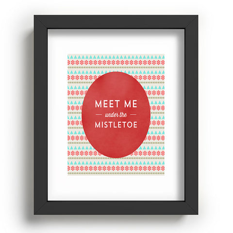 Allyson Johnson Under The Mistletoe Recessed Framing Rectangle