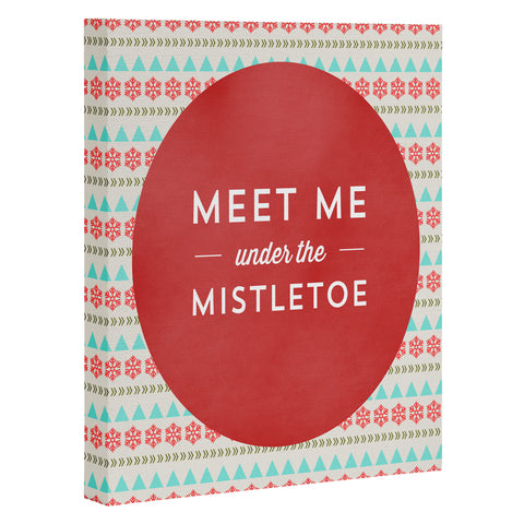 Allyson Johnson Under The Mistletoe Art Canvas