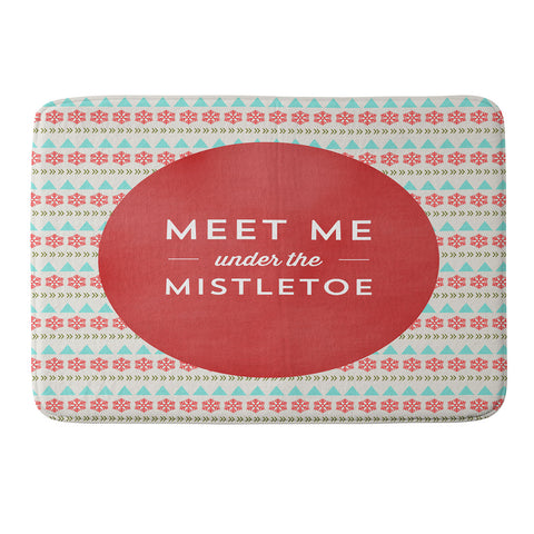 Allyson Johnson Under The Mistletoe Memory Foam Bath Mat